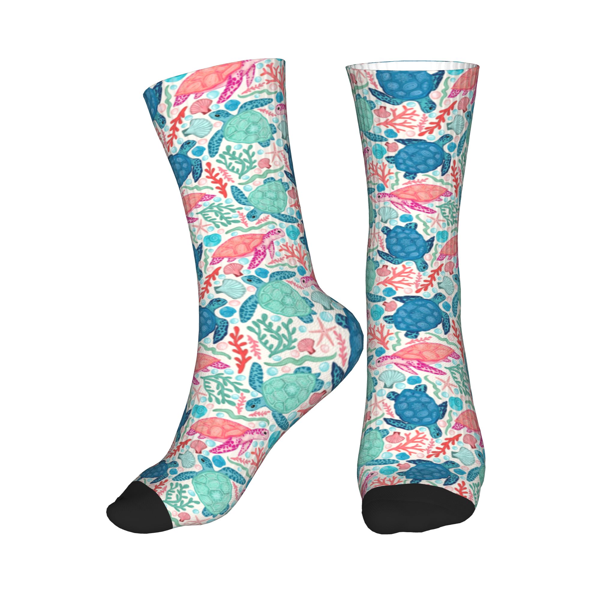 Dress Sock Men - Beach Turtles Dress Socks Men Women