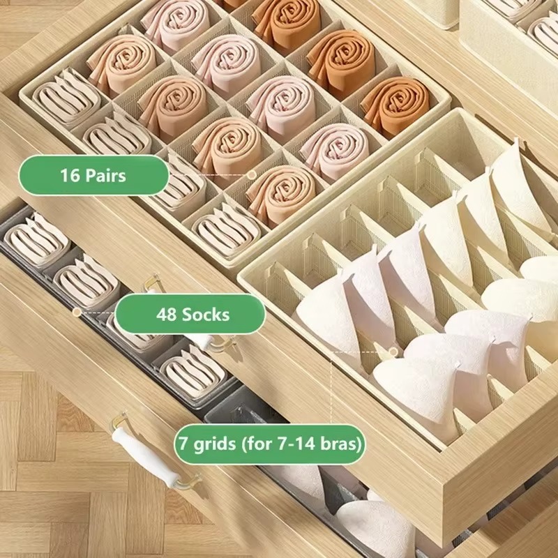 1-2Pcs Non-woven Fabric Underw - огляд і ціна Sock Organizer Tray