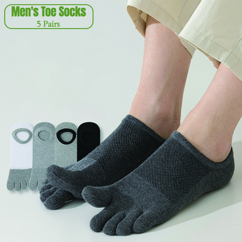 5 Pairs Men's No Show Toe Sock - огляд і ціна Toe Sock Split