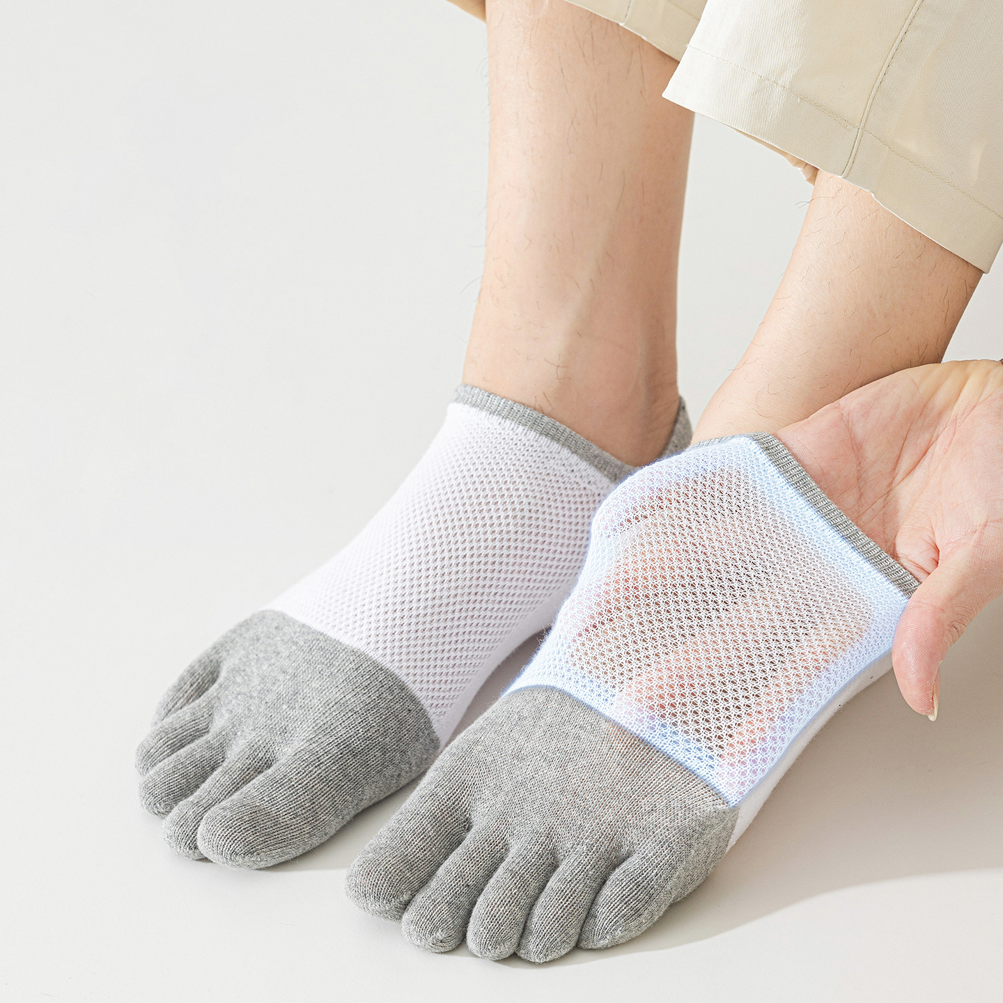 5 Pairs Men's No Show Toe Sock - огляд і ціна Toe Sock Split