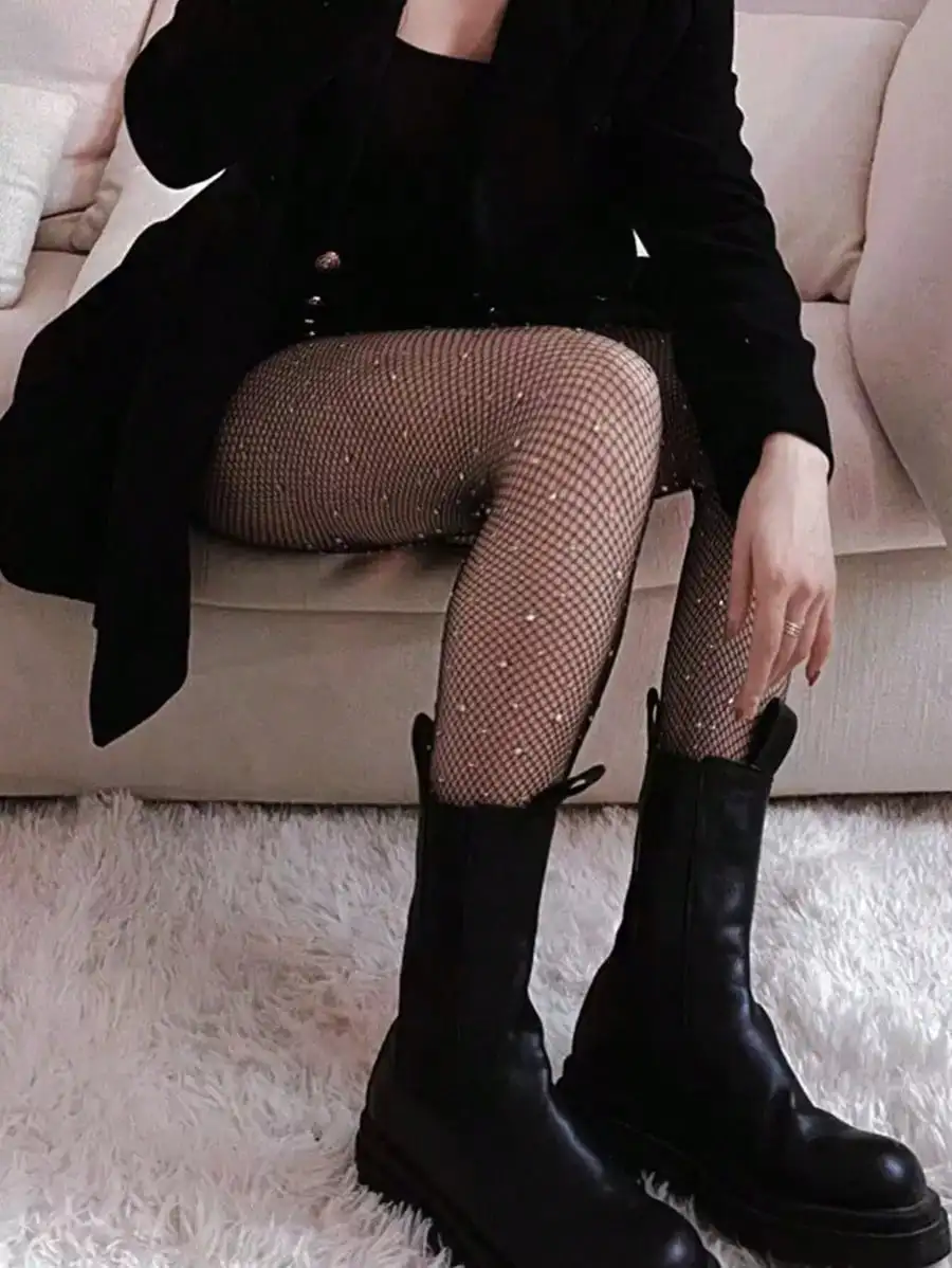 Women's Sheer Rhinestone Fishn - огляд і ціна Tights Pantyhose Sheer