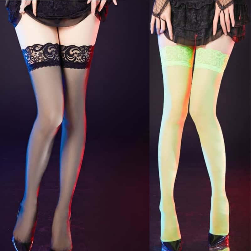 Thigh High Stripe Lace Stockin - огляд і ціна Thigh High Sock Stay Up