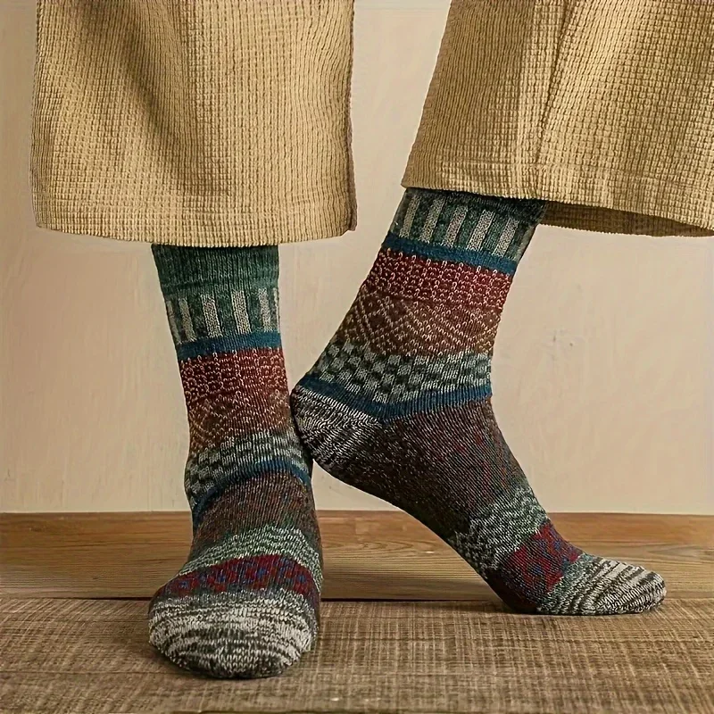 5 pairs of retro ethnic style  - огляд і ціна Thermal Sock Winter