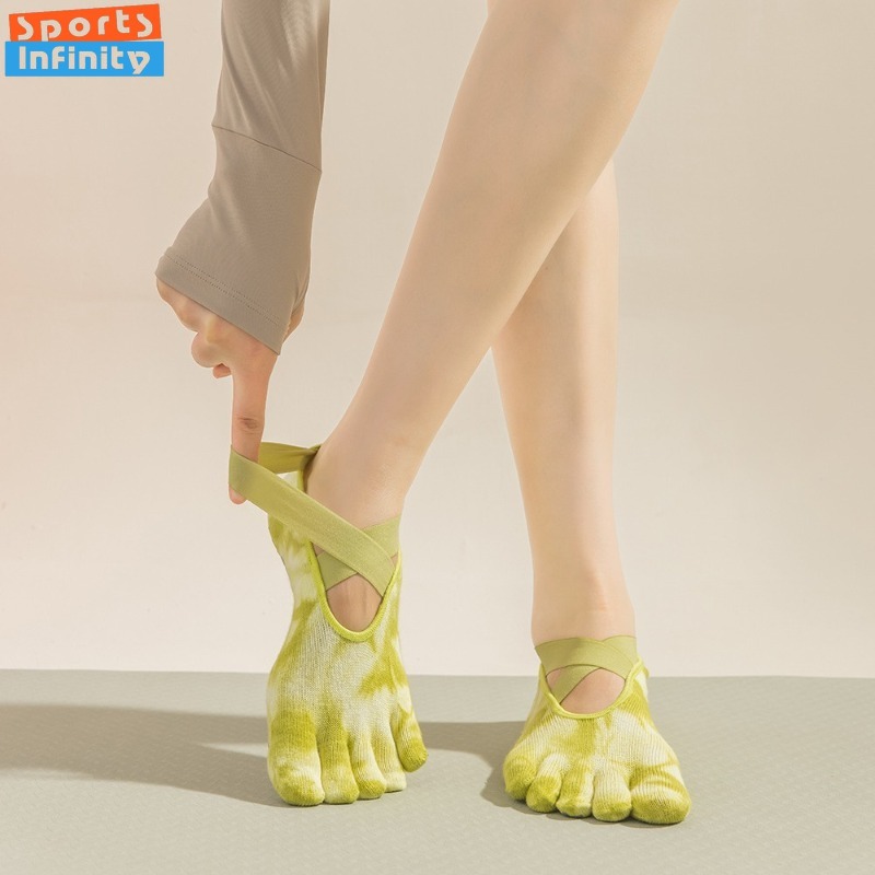 New Non Slip Tie Dye Five Fing - огляд і ціна Toe Sock Split