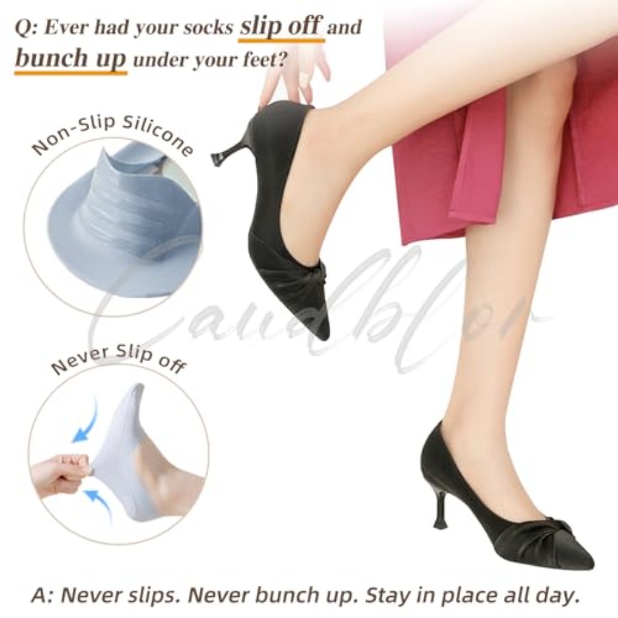 Caudblor Thin No Show Socks Wo - огляд і ціна Invisibility Sock Loafer