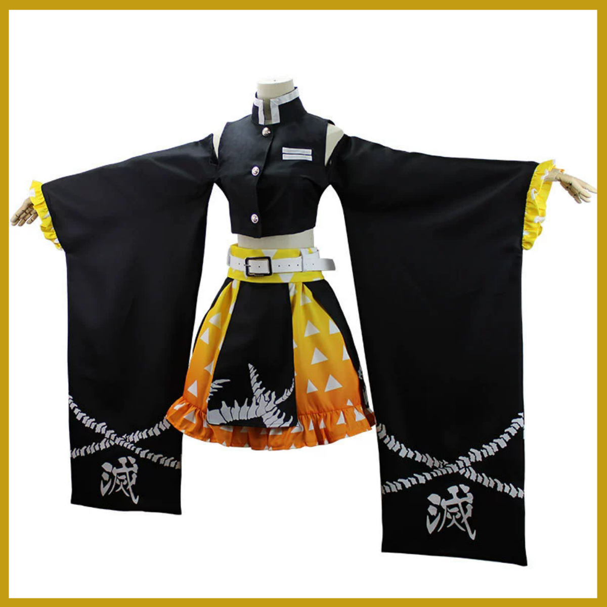 Anime Agatsuma Zenitsu Cosplay - огляд і ціна Dress Sock Men