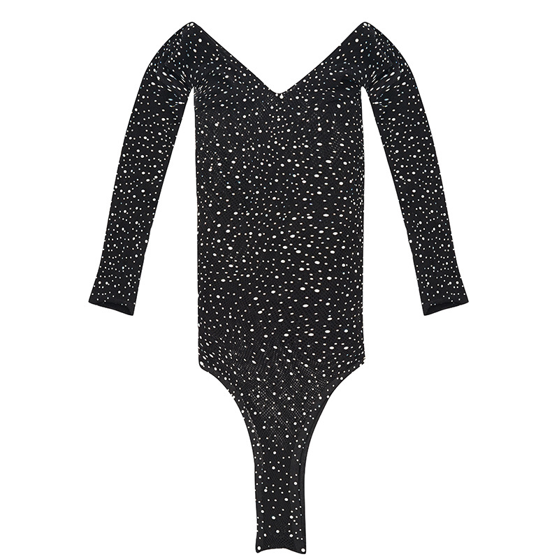 Women Rhinestone Glitter Bodys - огляд і ціна Fishnet Stocking Women