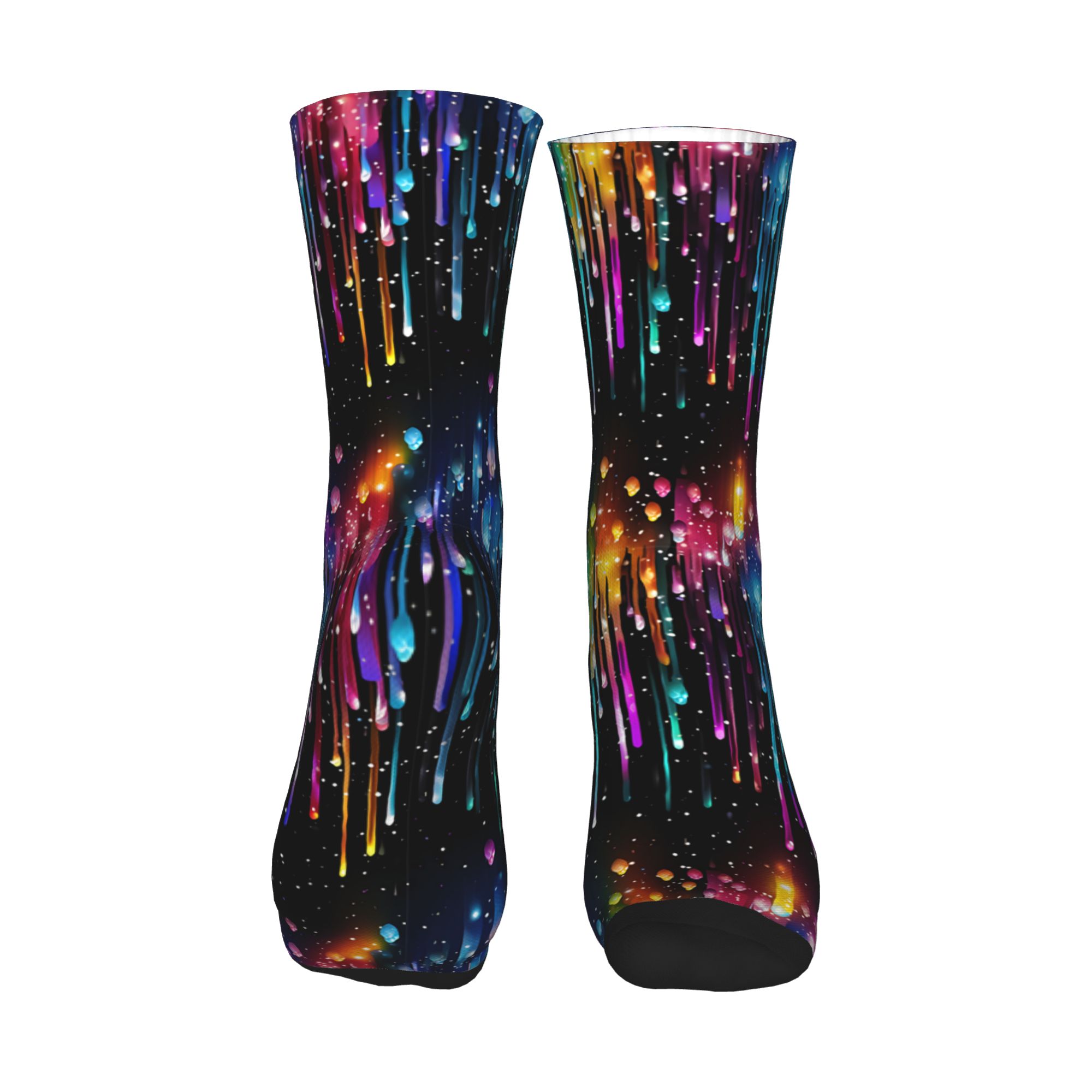 Cute Men's Dripping Rainbow Li - огляд і ціна Dress Sock Men