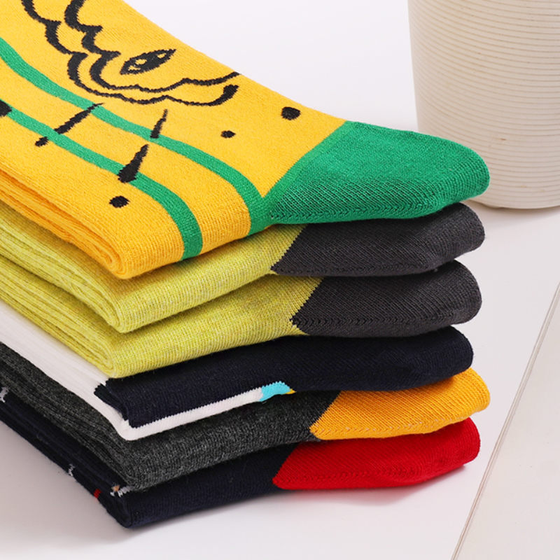 5Pairs Mens Fun Dress Socks, P - огляд і ціна Cotton Crew Sock Pack