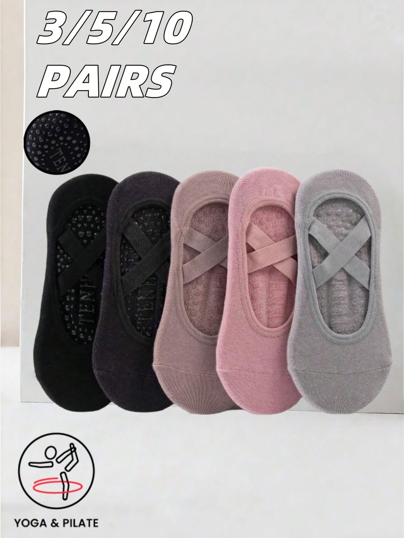 Anti-slip silicone sole yoga s - огляд і ціна Grip Sock Yoga