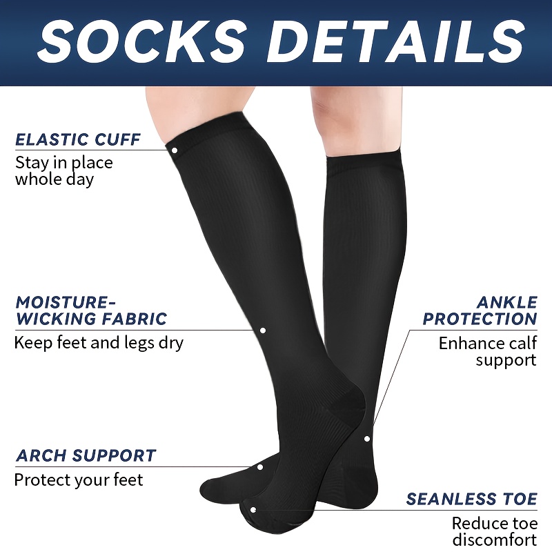 6 Pairs Mid-Calf Compression S - огляд і ціна Wool Hiking Sock