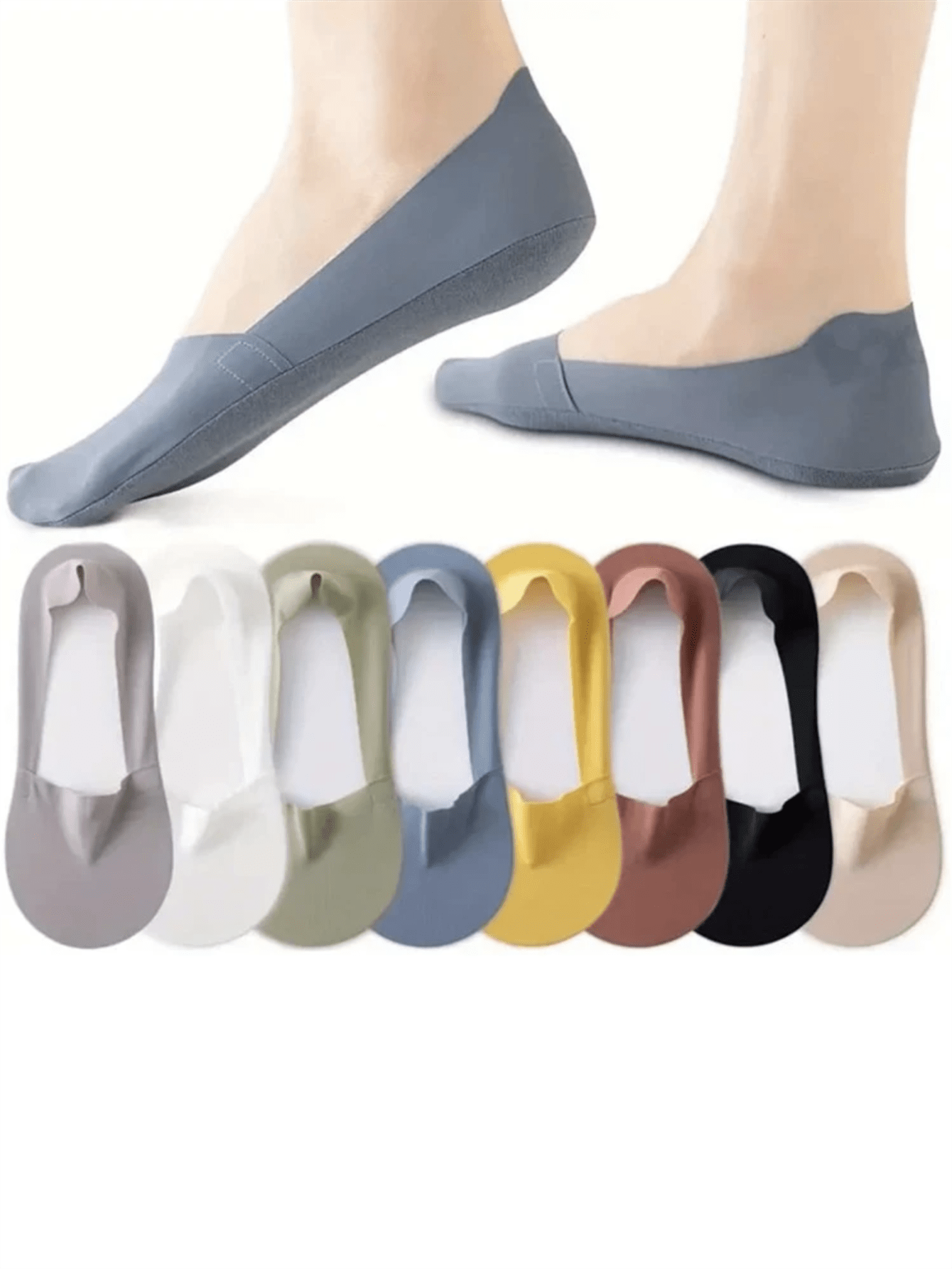 5 Pairs Women Thin Silky Invis - огляд і ціна No Show Sock Women
