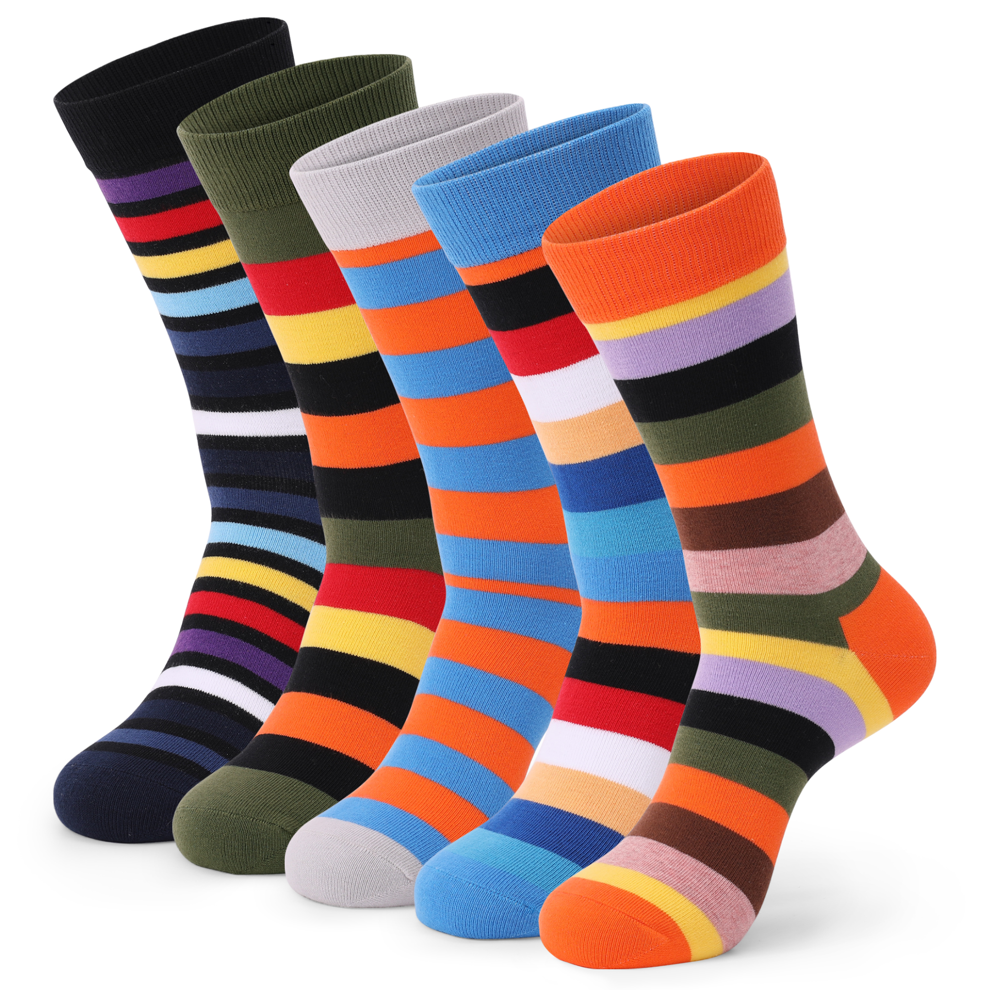 5Pairs Mens Fun Dress Socks, P - огляд і ціна Cotton Crew Sock Pack