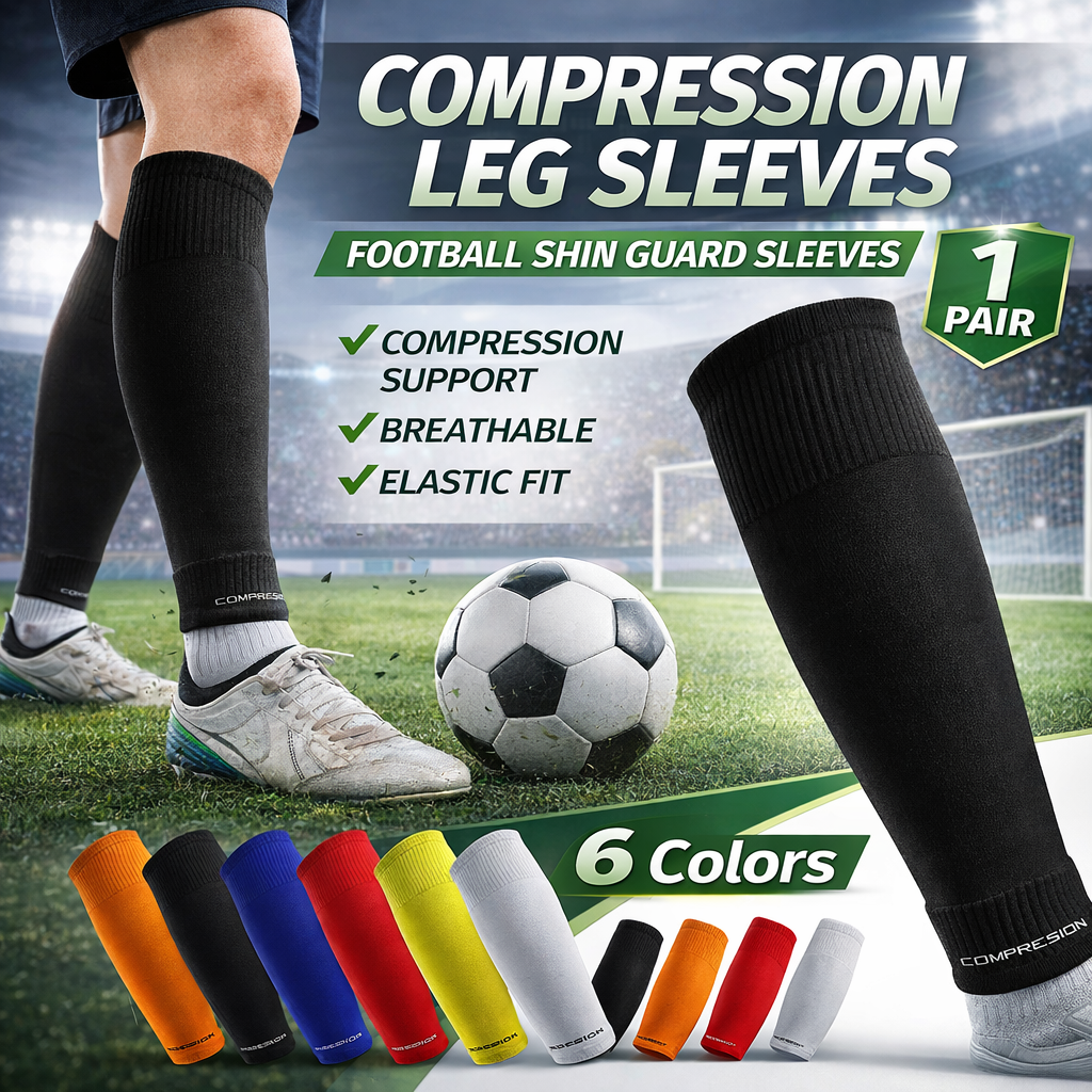 1 Pair Soccer Leg Sleeves Comp - огляд і ціна Compression Sleeve Calf