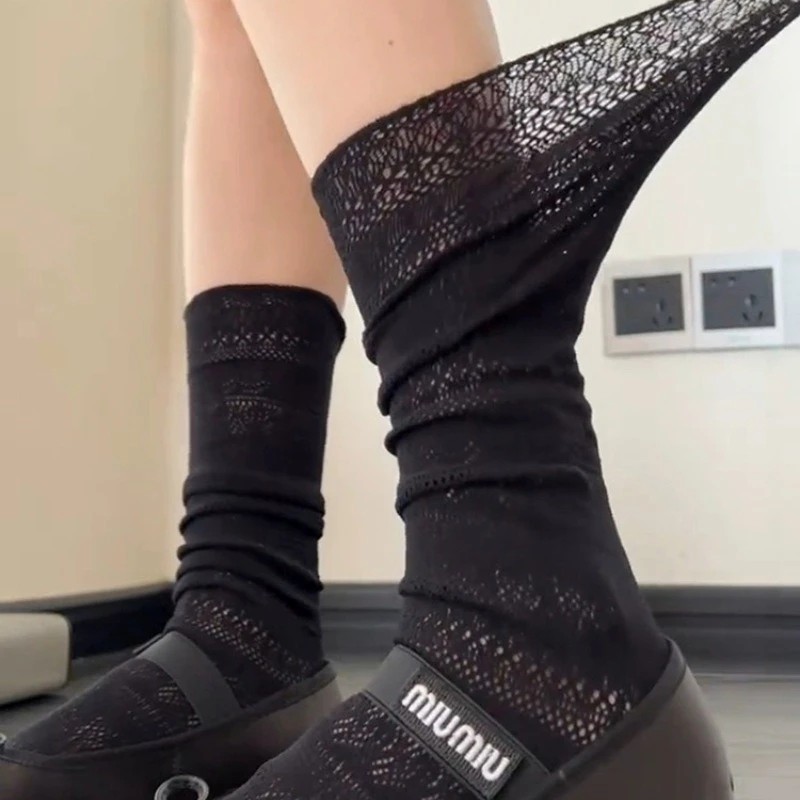 1/4 Pairs Women Lace Trimmed K - огляд і ціна Knee High Sock Women