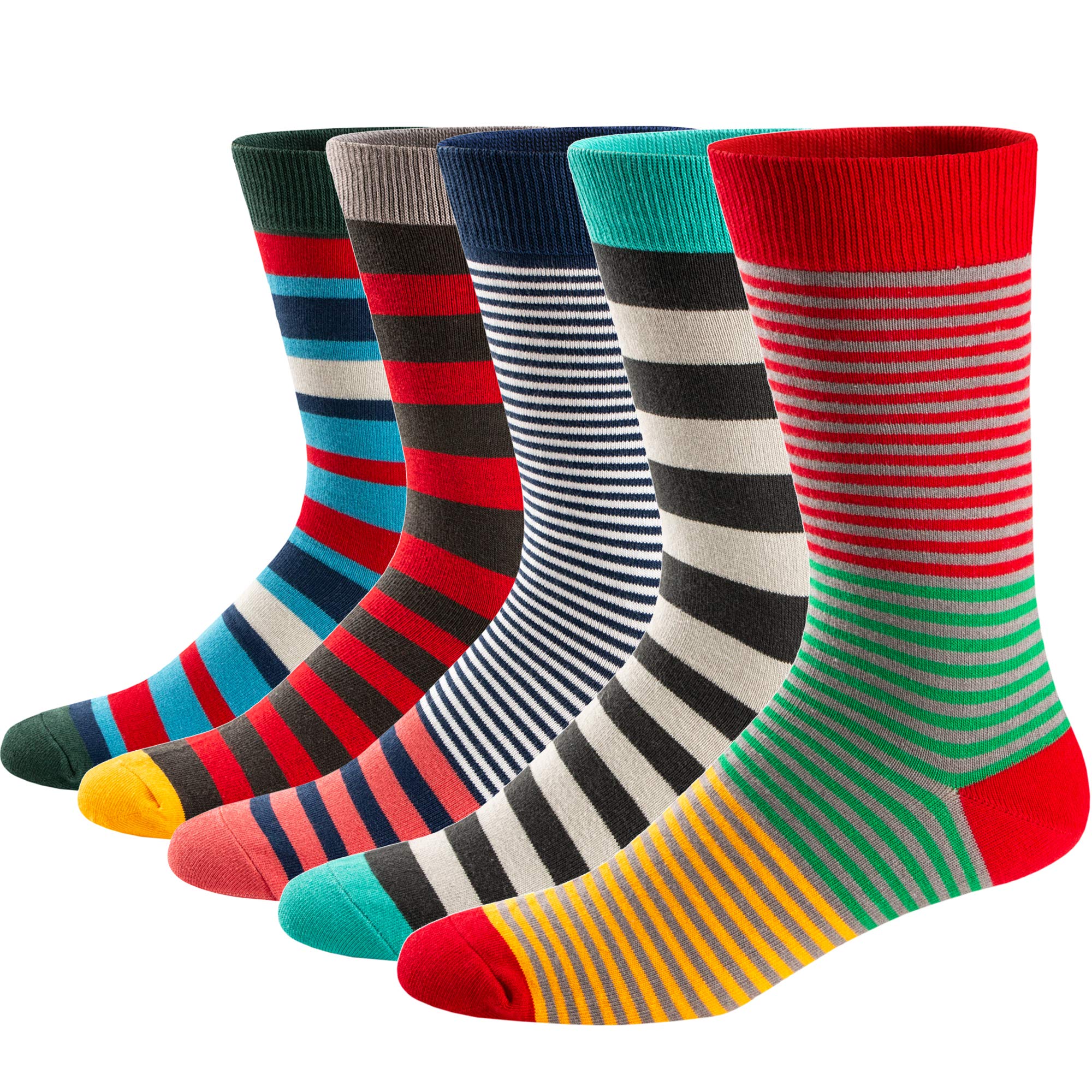 5Pairs Mens Fun Dress Socks, P - огляд і ціна Cotton Crew Sock Pack