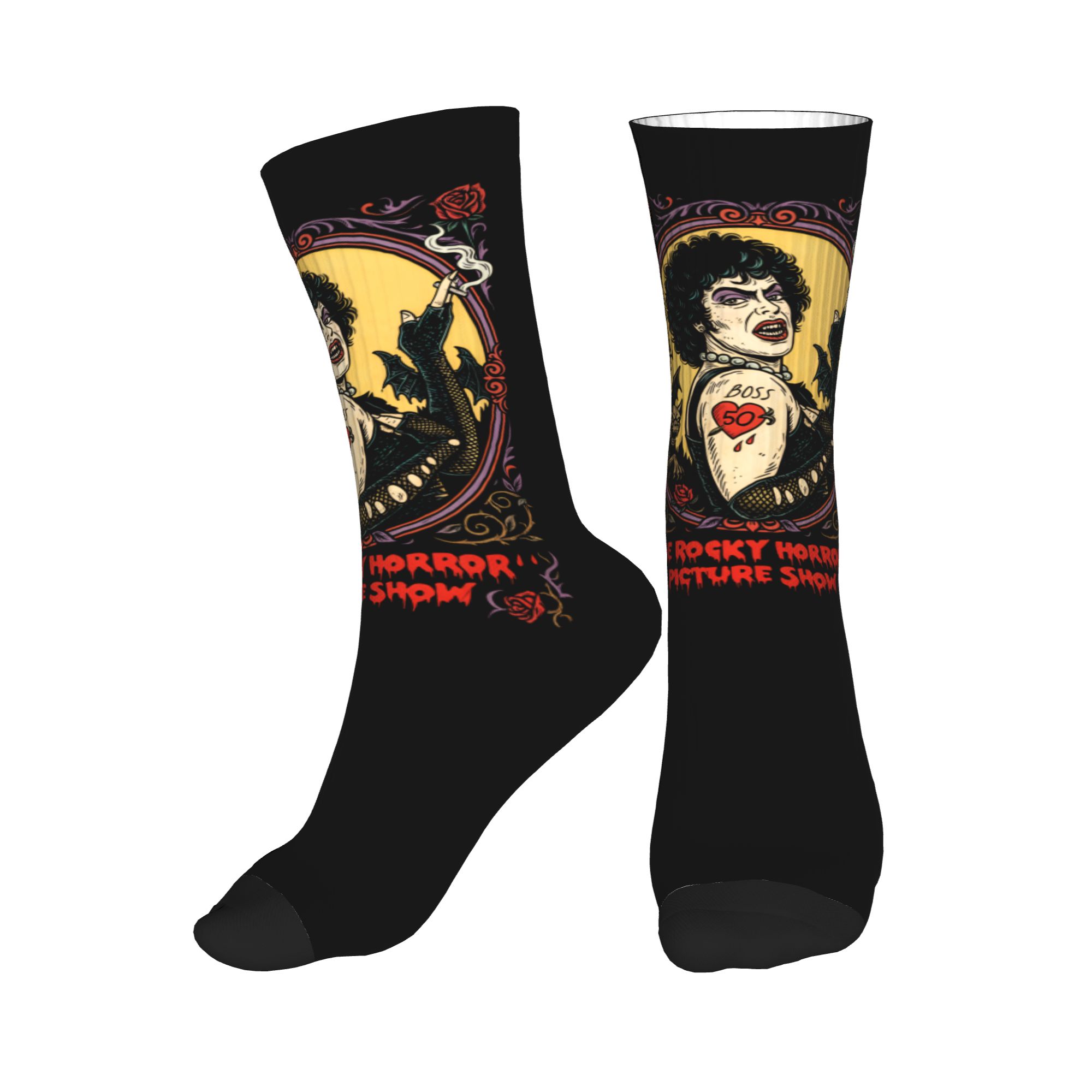 Fun Printed The Rockys Horror  - огляд і ціна No Show Sock Women