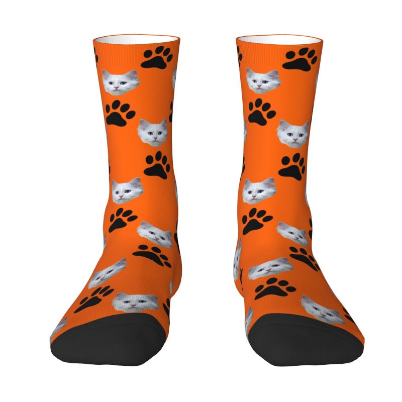 Custom Personalized Cat Head F - огляд і ціна Dress Sock Men