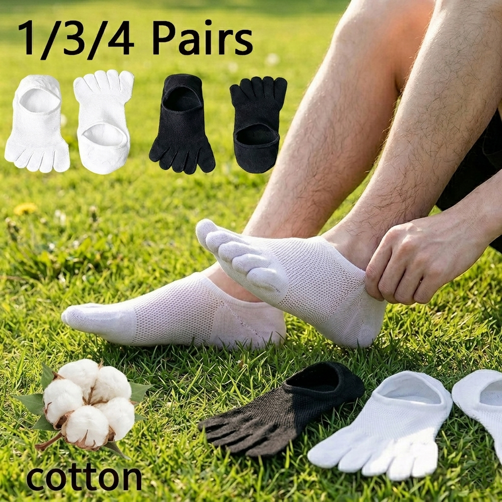 1/3/4 Pairs,Unisex Cotton Five - огляд і ціна Toe Sock Split