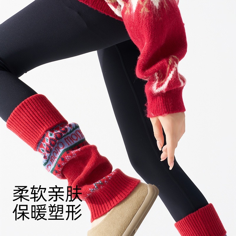 ​Fair Isle Knitted Leg Warmers - огляд і ціна Boot Sock Slouchy