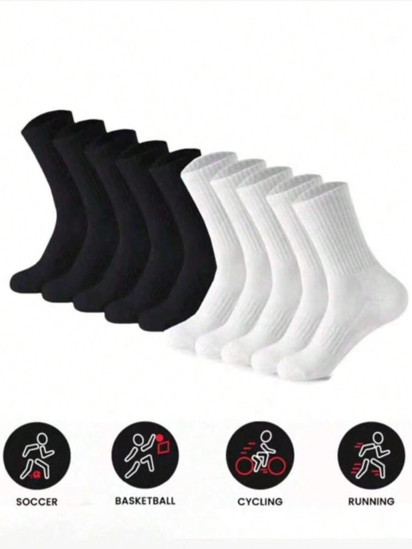 Women's Running Socks Pack, Bl - огляд і ціна Cotton Crew Sock Pack