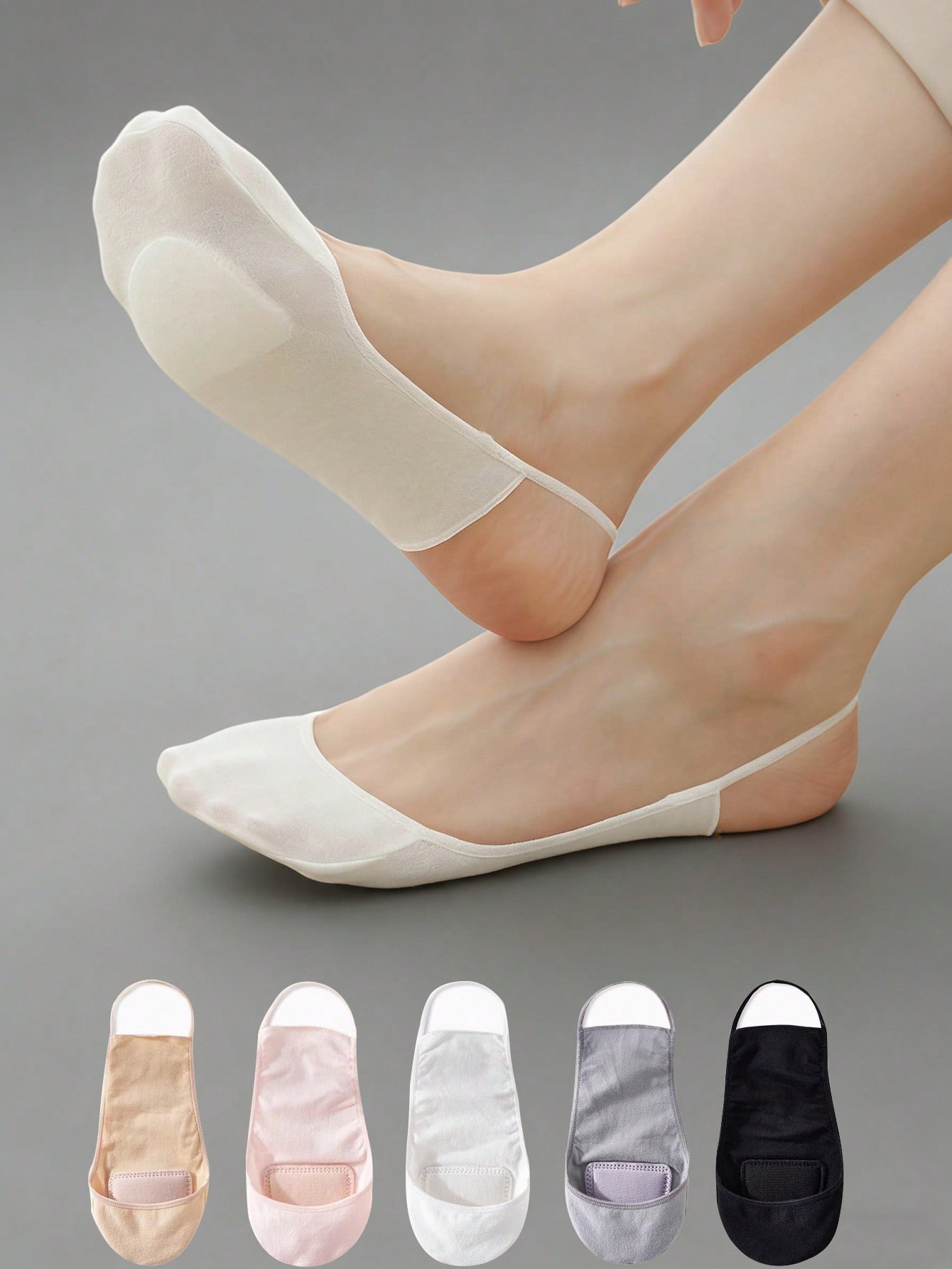 1/5/10Pairs Women Thin Summer  - огляд і ціна Invisibility Sock Loafer