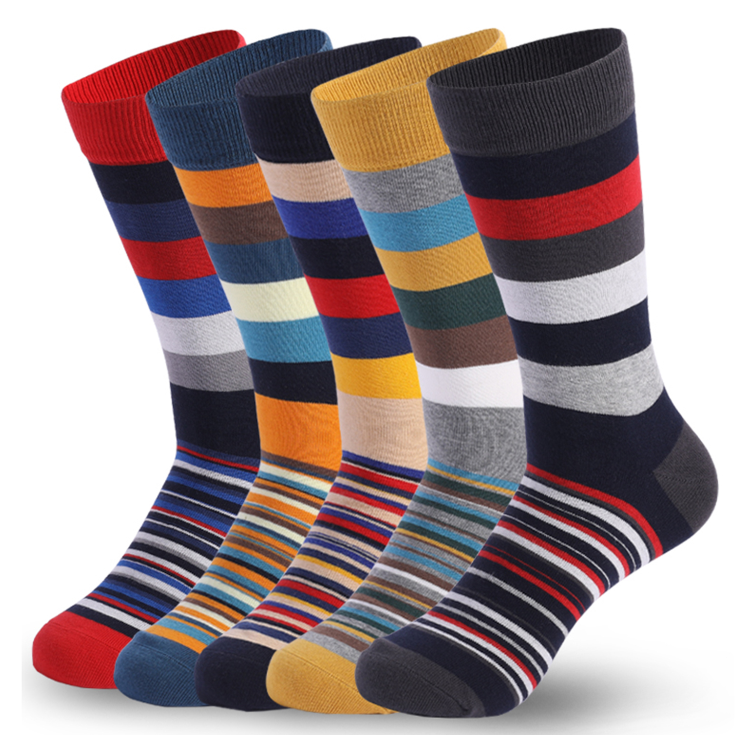 5Pairs Mens Fun Dress Socks, P - огляд і ціна Cotton Crew Sock Pack