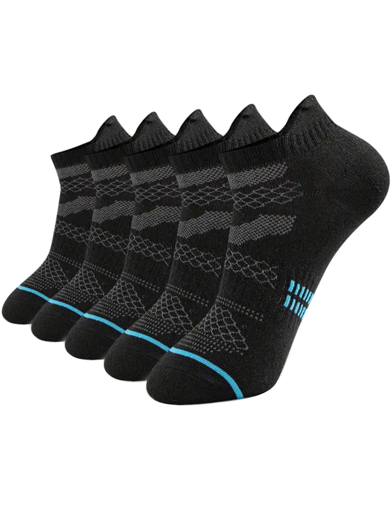 5Pairs Soft Padding No Show So - огляд і ціна No Show Sock Women