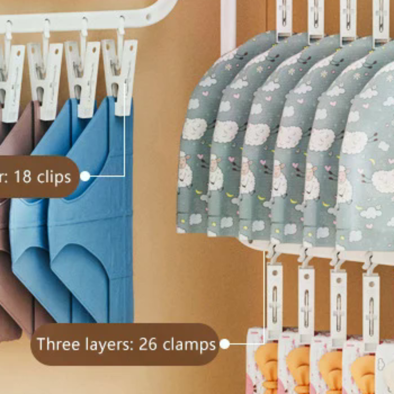 Multi-clip Sock Drying Rack Mu - огляд і ціна Sock Organizer Tray