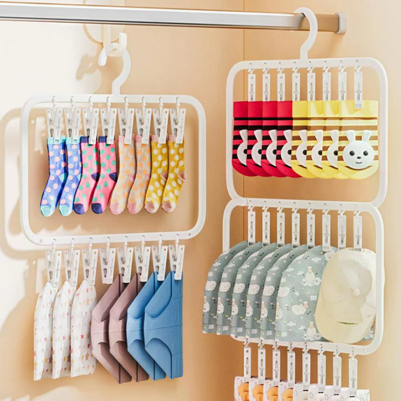 Multi-clip Sock Drying Rack Mu - огляд і ціна Sock Organizer Tray