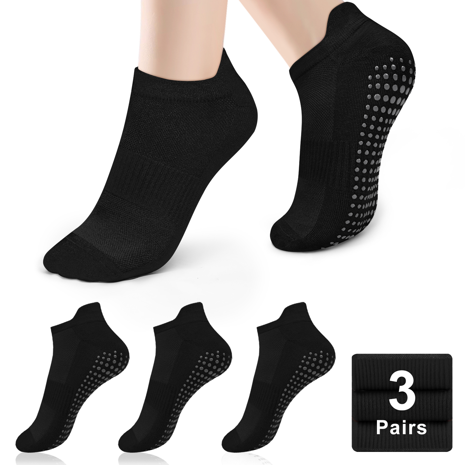 3 Pairs Yoga Socks Women Cotto - огляд і ціна Grip Sock Yoga