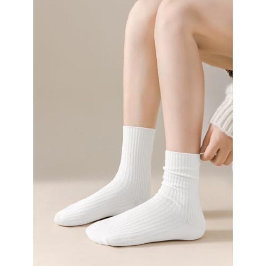 DOKUTOKU Womens Crew Socks Siz - огляд і ціна Cotton Crew Sock Pack